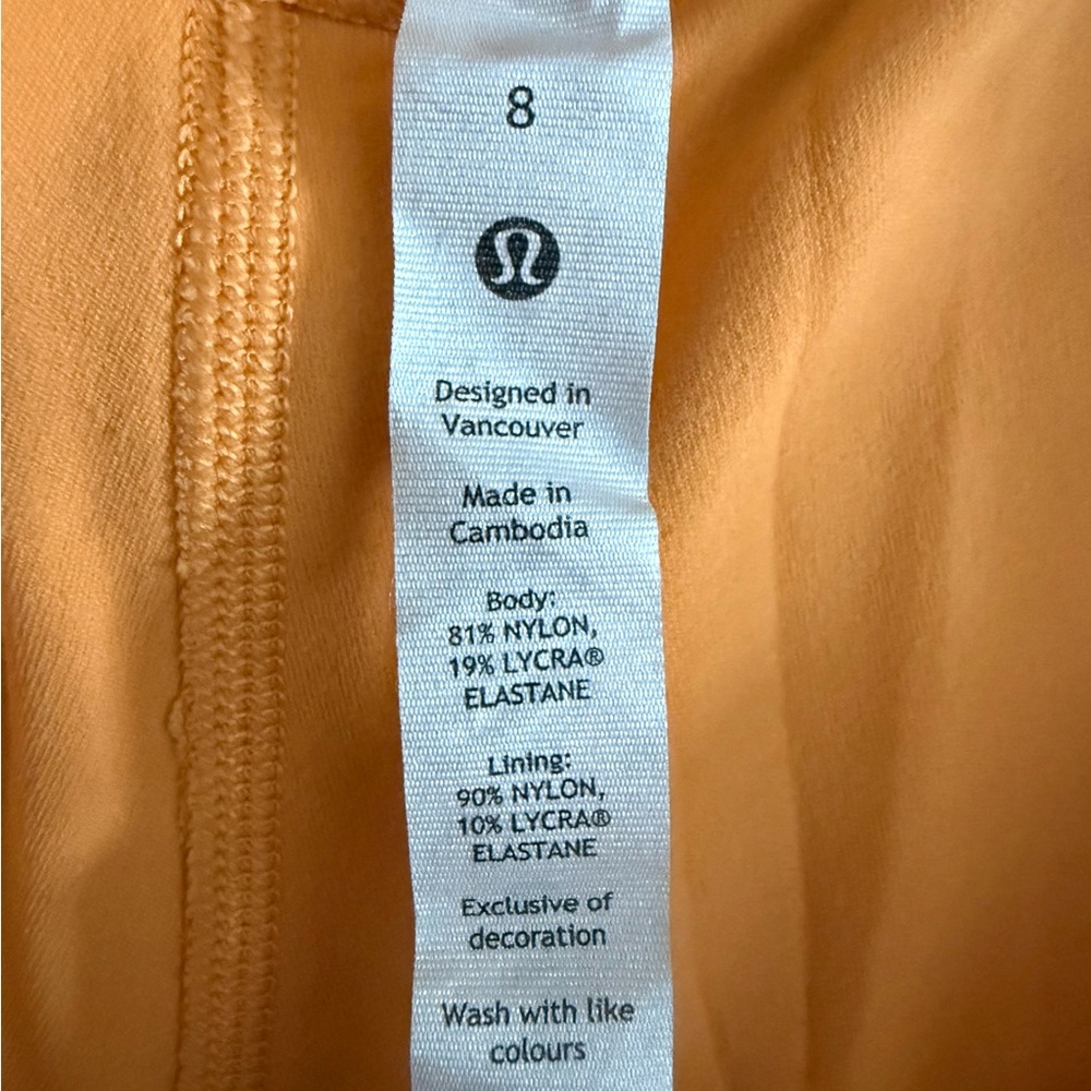 Lululemon orange crop leggings